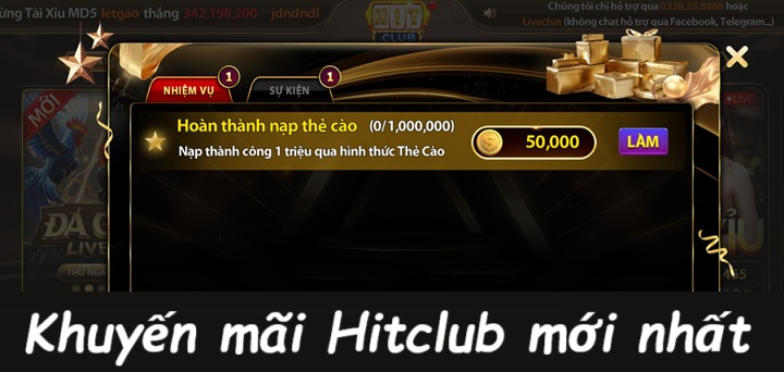 Tổng hợp khuyến mãi Hitclub mới nhất 2026